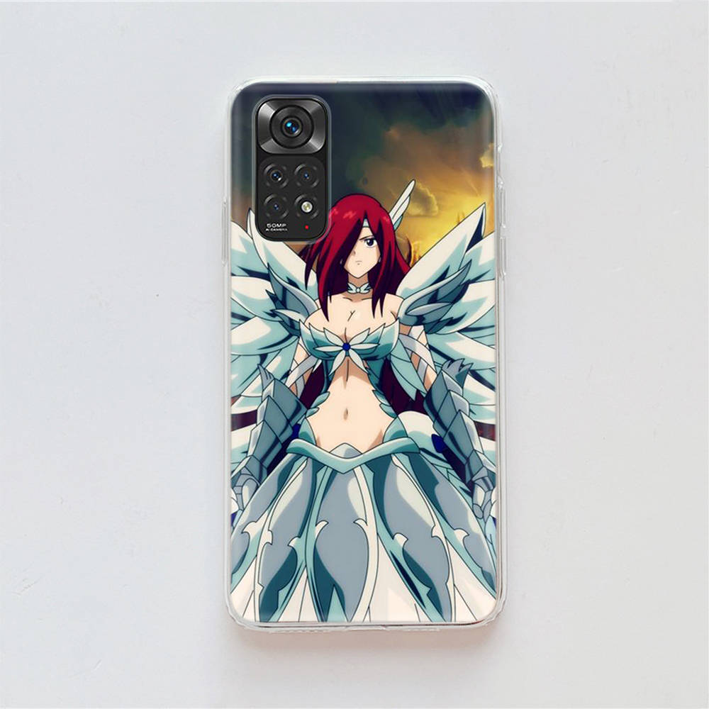 Чехол DT15 Fairy Tail для Samsung A04 A14 A23 A34 A54 M23 M33 M52 M53 Realme 10 9 C30S C35 C55 VIVO Y02S Y21 Y33S Y51 X80 Pro Прозрачная крышка
