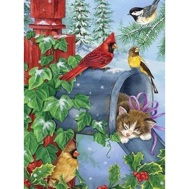 5D Diamond Painting Bird Animal DIY Diamond Embroidery Landscape Flower Full Round Cross Stitch