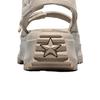 Converse Сандалии-слайдеры Run Star на толстой подошве с круглым носком, однотонные, резиновые, женские, A20646C