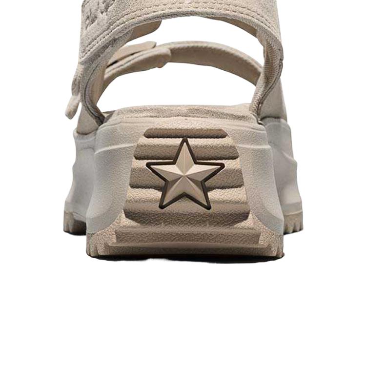 Converse Сандалии-слайдеры Run Star на толстой подошве с круглым носком, однотонные, резиновые, женские, A20646C