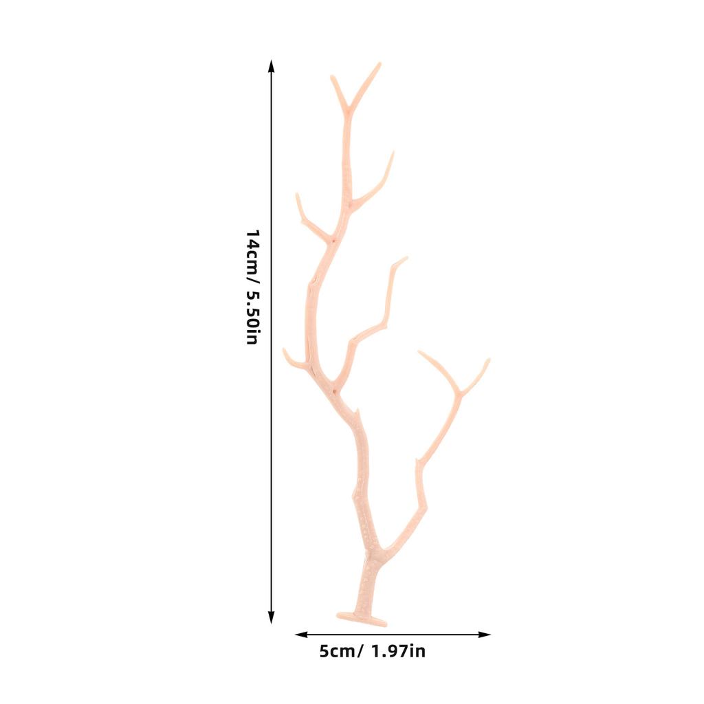 6Pcs Artificial Coral Branches Decorative Tree Twigs Halloween Decor DIY Craft Stems Home Table Decorations DIY Tree Twigs