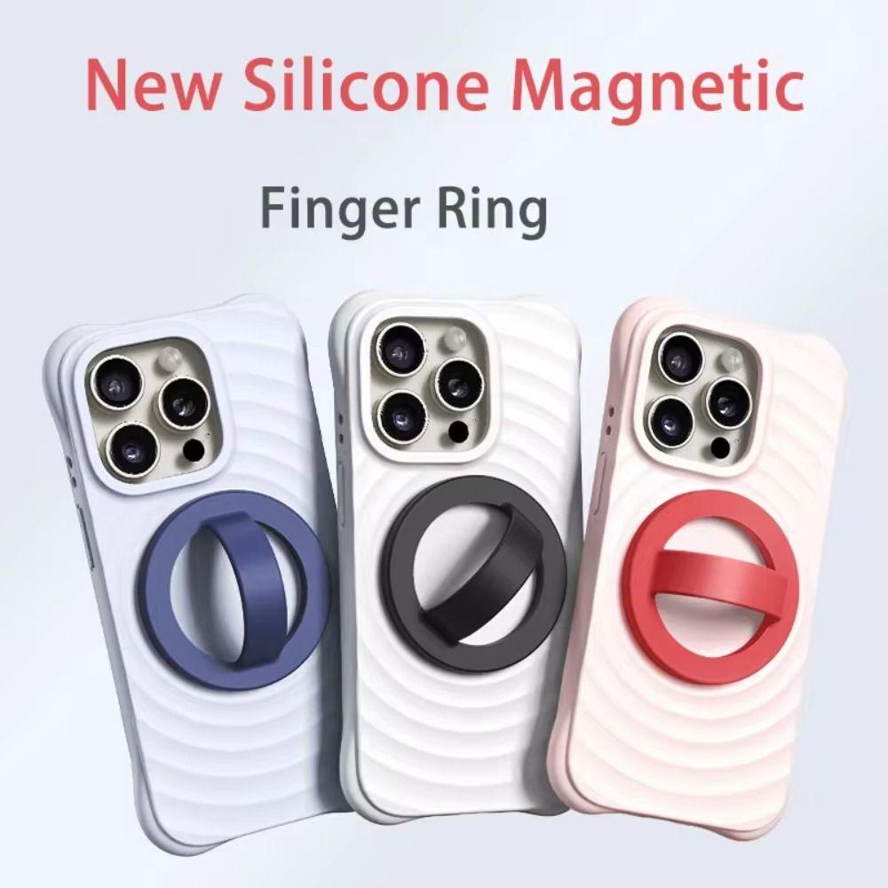Metal Plate Ring Finger Ring Holder For Magsafe Phone Mount Magnetic Phone Back Grip Universal