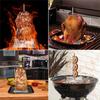 Вертикальная стойка для шампуров для мяса из нержавеющей стали, подставка для шашлыка для приятного приготовления на гриле в помещении и на улице
