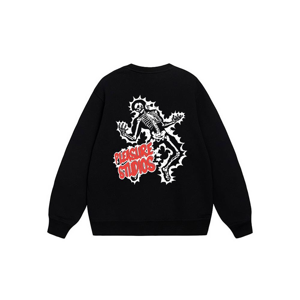 Nike Настраиваемый Уличный Дышащий Городской Повседневный Универсальный Свитшот с Логотипом в виде Букв Унисекс Свитшот Черный BV2667-010(КОМАНДА1061-26-28)