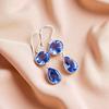 Natural Tanzanite Gemstone 925 Sterling Silver Jewelry Handmade Earrings 1.88" EE-73-5