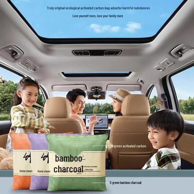 Дезодоратор для автомобиля с бамбуковым углем: Мешок для удаления запахов с активированным углем и деформальдегидом для ароматерапии для интерьеров