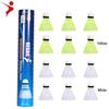 REGAIL 12Pcs Imitation Nylon Feather Badminton Plastic Birdies Ball Set Shuttlecock for Indoors