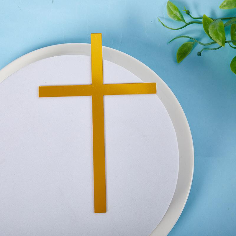 10 шт., акриловые украшения для торта в виде христианского креста, украшение для торта «Боже, благослови», вечеринка для выпечки, принадлежности для вечеринок