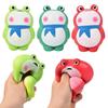 Игрушка для снятия стресса Мягкая Медленно Восстанавливающая Форму Лягушка Снятие Стресса Игрушка для Сжатия Мультяшная Веселая Игрушка для Релаксации Подарок для Детей и Взрослых