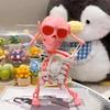 Simulation Wind-up Dancing Skeleton Toy Plastic Spring Clockwork Toy  Desktop Ornament
