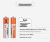 Smart USB Rechargeable AAA Battery Charger Set, 2-Slot Universal 1.5V Lithium Polymer Batteries.