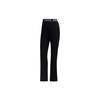 Womens Flared Pants With Side Slits Women Pants Black FT1741