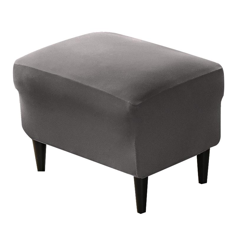 Elastic Footstool Cover Dust Covers Rectangle Nordic Fabric Footrest Slipcover Soft Chairs Protector For Living Room Home Decor