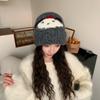 Ear Protection Outdoor Knitted Beanie Hat Warm Winter Beanie Hat  Girls
