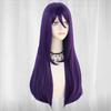 26-дюймовый длинный прямой фиолетовый парик Безумного Шляпника Юрия для косплея на Хэллоуин, Рождественскую школу, День благодарения
