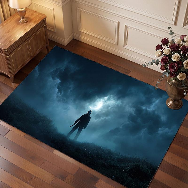 Halloween Michael Myers Rug Soft Thick Non Slip Floor Carpet for Bedroom Living Room Home Decor