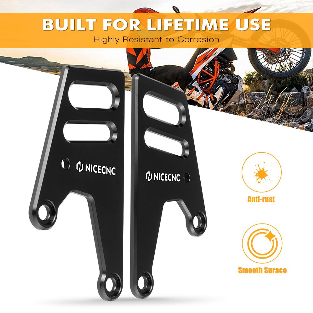 For KTM 690 Enduro/SMC/R 2008-2024 Husqvarna 701 Enduro SM Supermoto 16-2024 Heel Guard Cover Protector Rack-less Bags Brackets