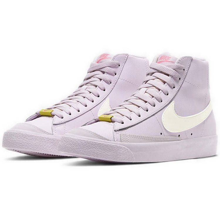 Nike Blazer Mid 77 Digital Розовые женские кроссовки Violet Opti-Yellow Sail CZ0376-500