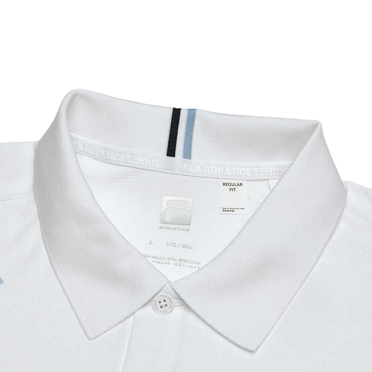 Fila Теннисная серия Пуловер Удобная Модная Футболка-поло с коротким рукавом Мужские топы A11M513105F-ZA