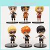 Набор ПВХ Фигурок Haikyuu Шоё Хинаты Тобио Кагеямы Аниме Коллекционный Для Стола и Машины
