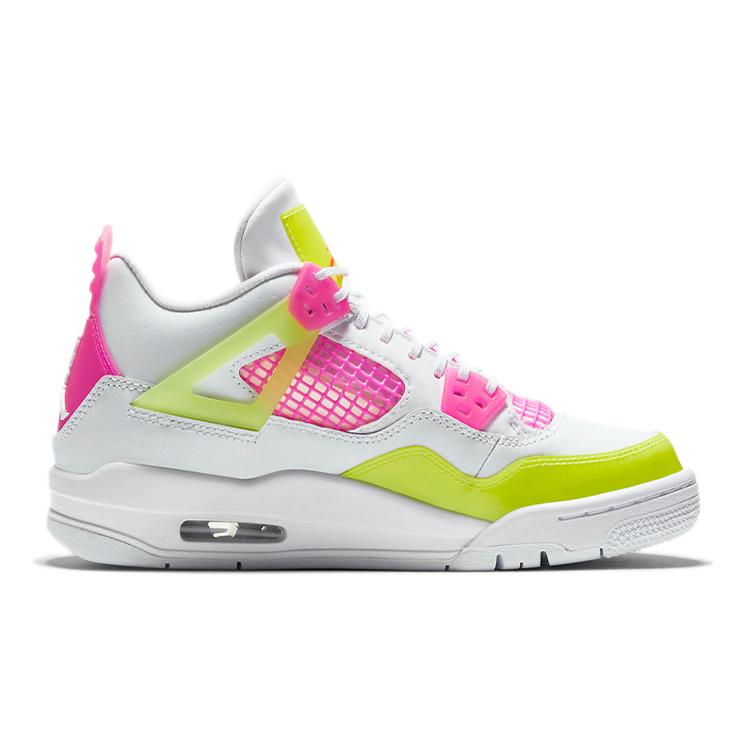 Jordan 4 Ретро Белый Лимонный Розовый GS CV7808-100