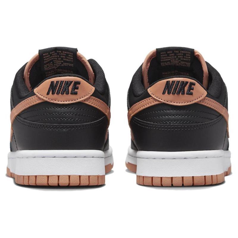 Nike Dunk Low Black Amber Brown Skate Shoes Sneakers DV0831-004