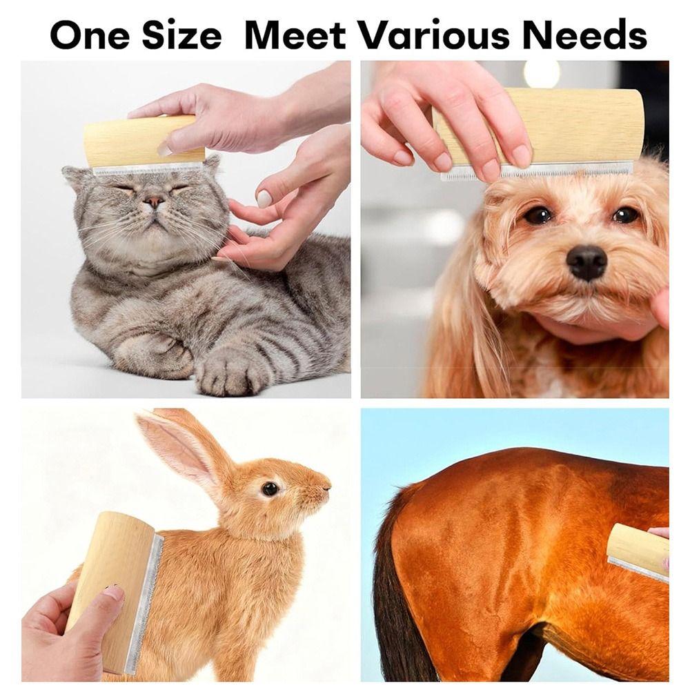 Easy Clean Pet Shedding Comb Gentle Fur Removal Hair Remover New Pet Deshedding Brush