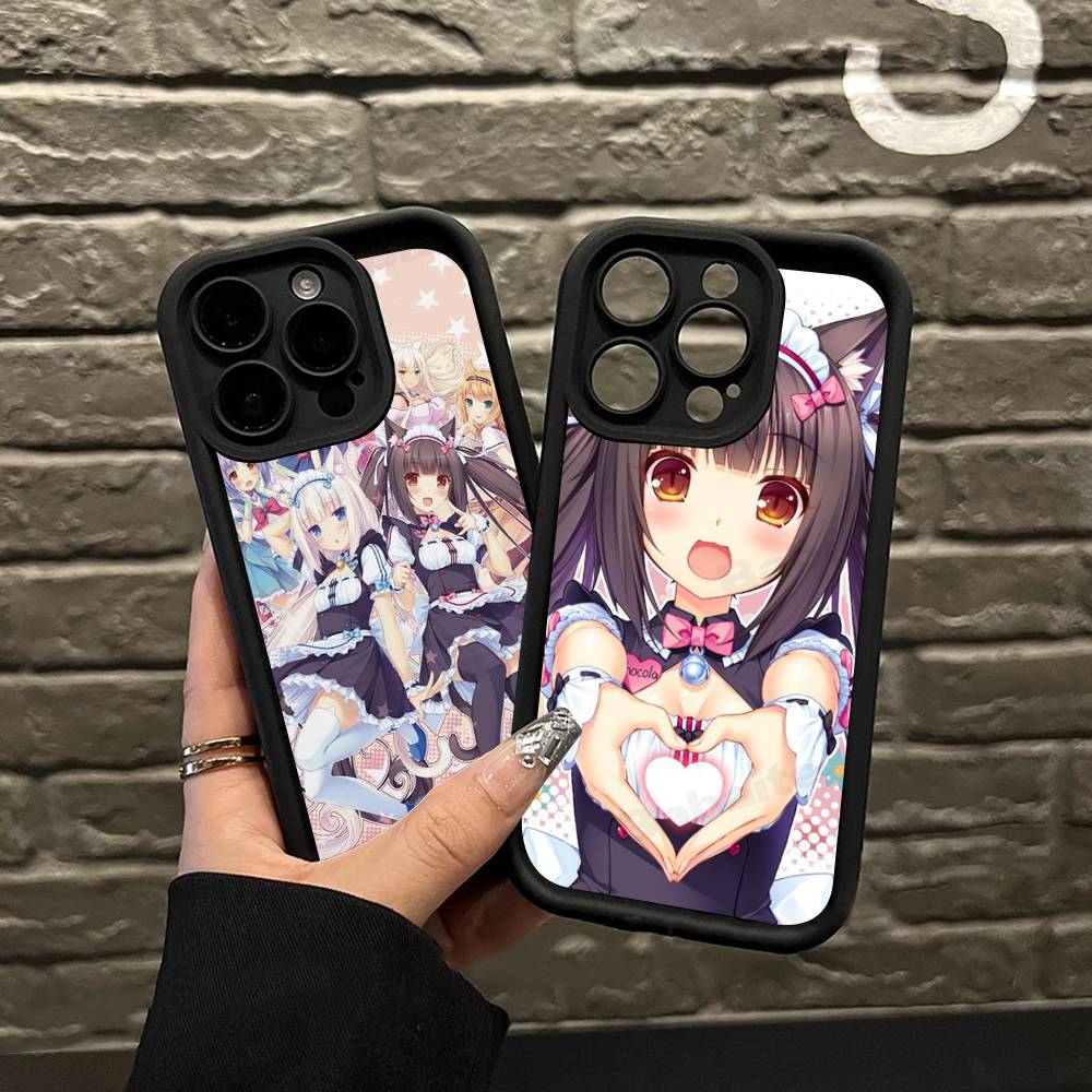 Чехол для телефона Chocola Nekopara для iPhone 17 16 15 14 13 12 11 Pro Max Plus