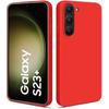 Protective Case - E.F.CONNECTION - Samsung Galaxy S23 Plus - Flexible - Silicone - Red