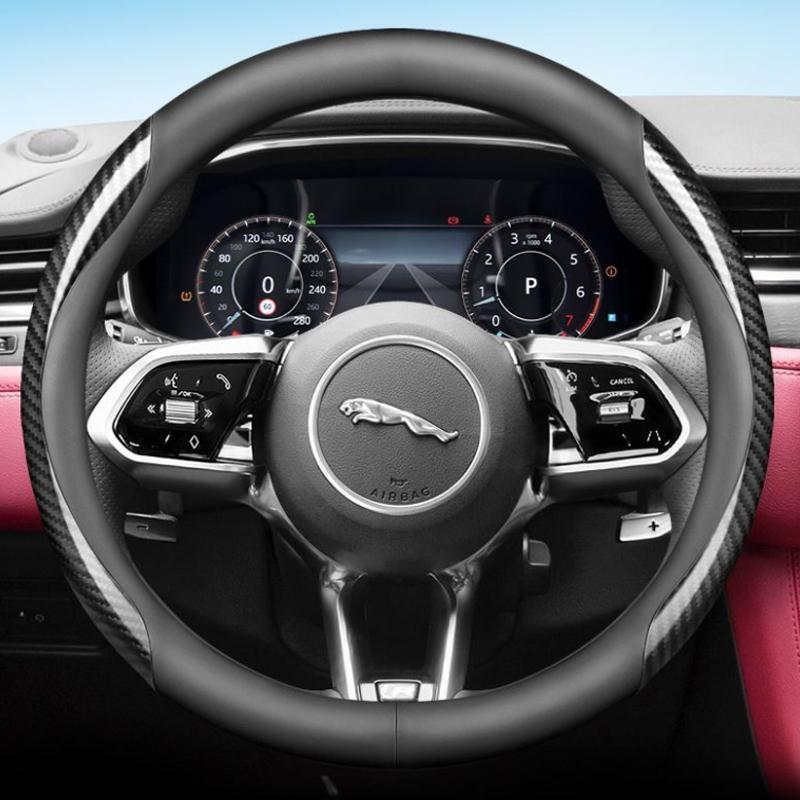 Leather Car Steering Wheel Cover for Jaguar X F S Type XF 250 260 XE XFR E F I Face Xj X350 X351 Xjl Accessories