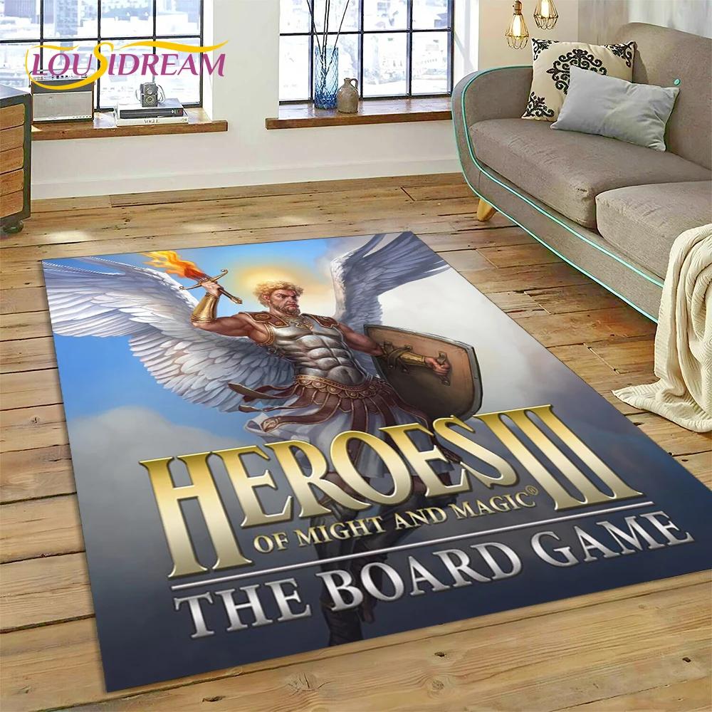 Ковер Retro Games HD Heroes of Might and Magic для декора гостиной, спальни, напольный коврик, нескользящий декор для дивана, прихожей