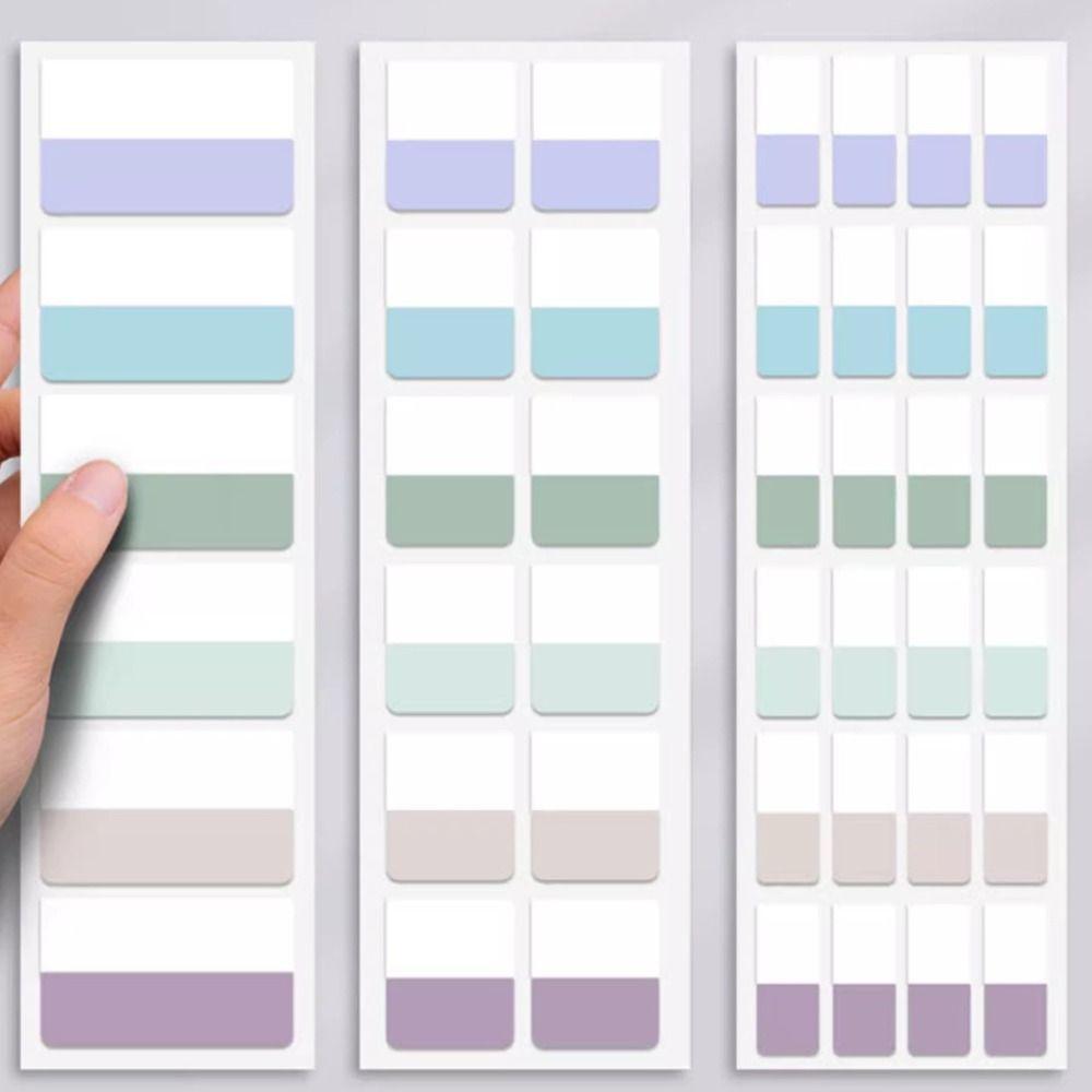 Transparent Sticky Index Tabs Colorful Light Color Index Notes Writable File Tabs Notebook
