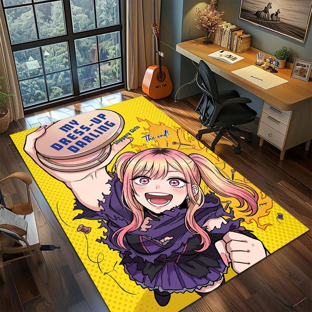 My Dress-Up Darling Carpet Floor Mat Gamer Bedroom Home Room Decor Washable Non Slip Large Area YUN6512