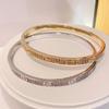 Сверкающий цирконовый браслет Универсальный Микровставка Роскошный Женский Легкий Роскошный Стиль Браслет Ручной работы