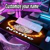 Custom Name Personalized Ajax Pattern Mousepad, Laptop PC Desk Mat, Decorative Desk Mat for Home Keyboard Pad Gift