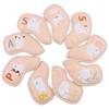 Cats Pattern Golf Head Protector PU Leather Golf Club Covers Golf Iron Head Cover  Protective Cover