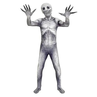 Колготки на все тело для взрослых и маскарадный костюм Body Horror Призрак с привидениями Испытание розыгрыша Сцена 170 см [FakeFace] Дети, Хэллоуин, Костюм, Косплей,