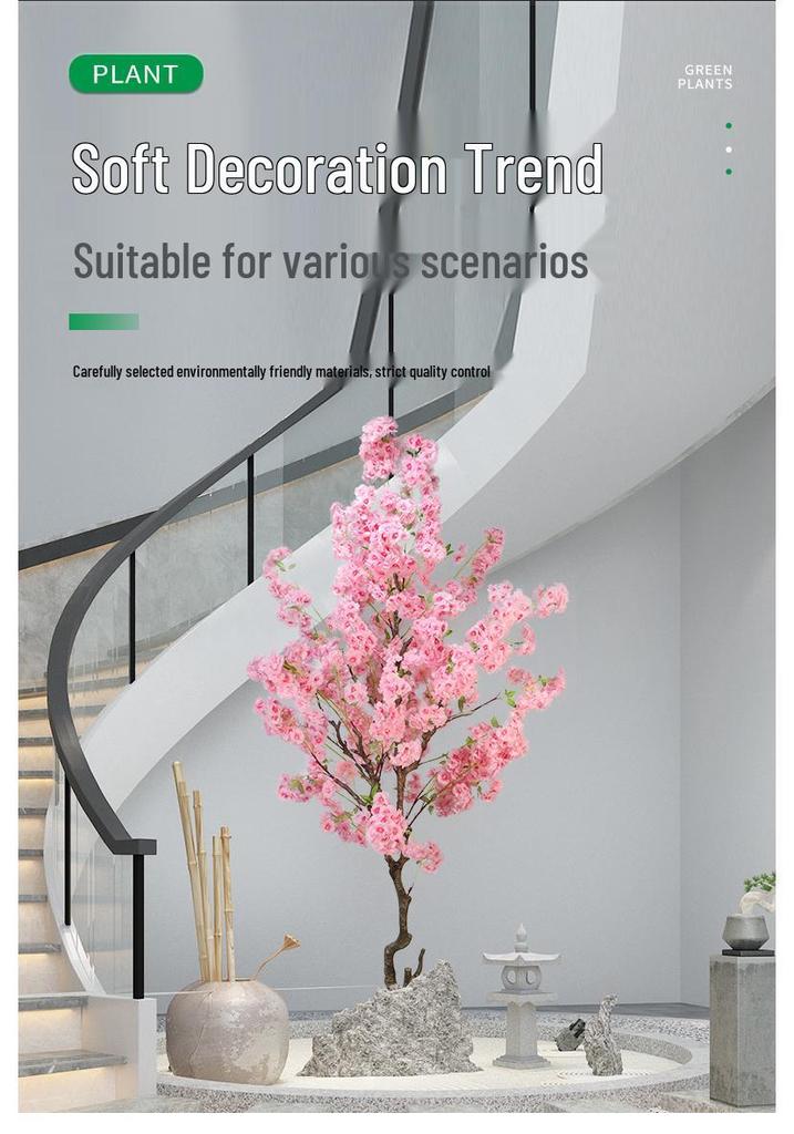 Multi-layer Artificial Cherry Blossom Tree for Indoor/Outdoor Decoration and Mall Display
