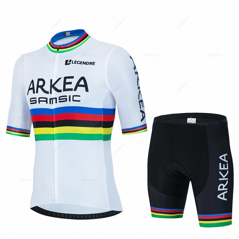Дышащий летний велосипедный костюм Arkea-Pro Team для мужчин 2026 года, летняя велосипедная одежда, дышащая мужская одежда для МТБ, спортивный костюм