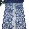 19.5cm Wide Dark Blue Elastic Lace, Elastane Mesh Lace Fabric for Lingerie, Bra, Underwear, Garment, Sewing & Crafting