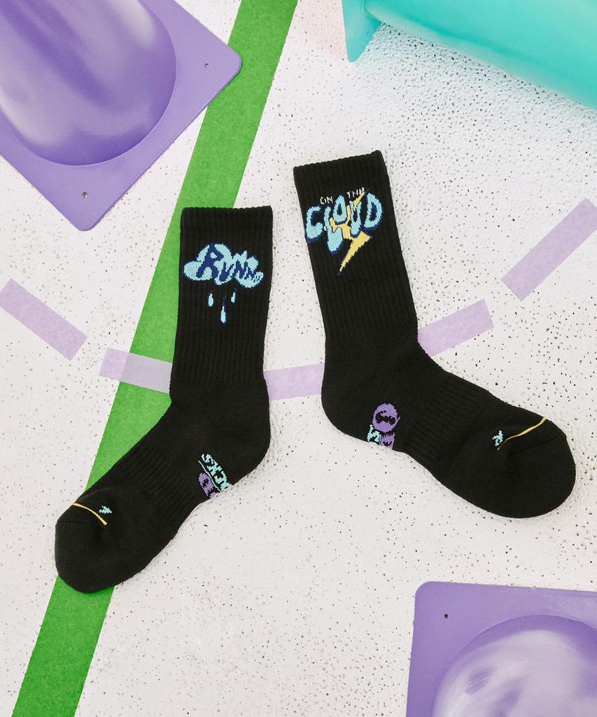 ODDSOCKS [Подарочный набор] Носки для бега Coolmax Crew B, 4 пары - Носки для марафона