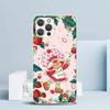 Клубничная Девочка Мультяшная Мягкий Чехол для iPhone 16 17 Air 15 14 Pro Max 16E Чехол для Телефона 13 Mini 12 11 7 SE 8 Чехол с Рисунком Посадка