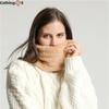 Warm Scarf Women's Solid Color Scarf Winter Versatile High Neck Neck Protector Coral Flannel Scarf