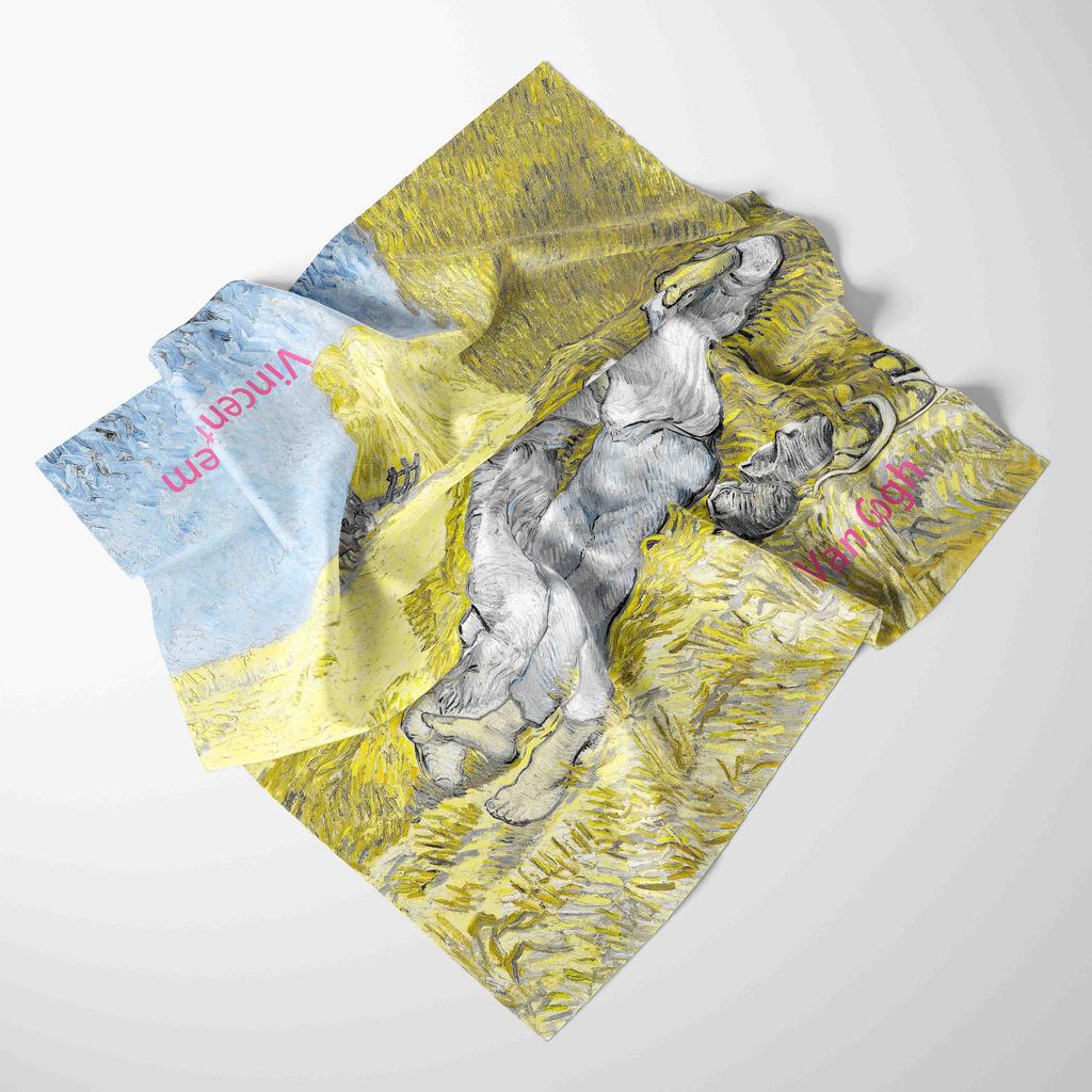 2025 Oil Painting Silk Scarf For Women New Print Female Foulard Scarfs Handle Kerchief Fashion Head Foulard Square Scarves