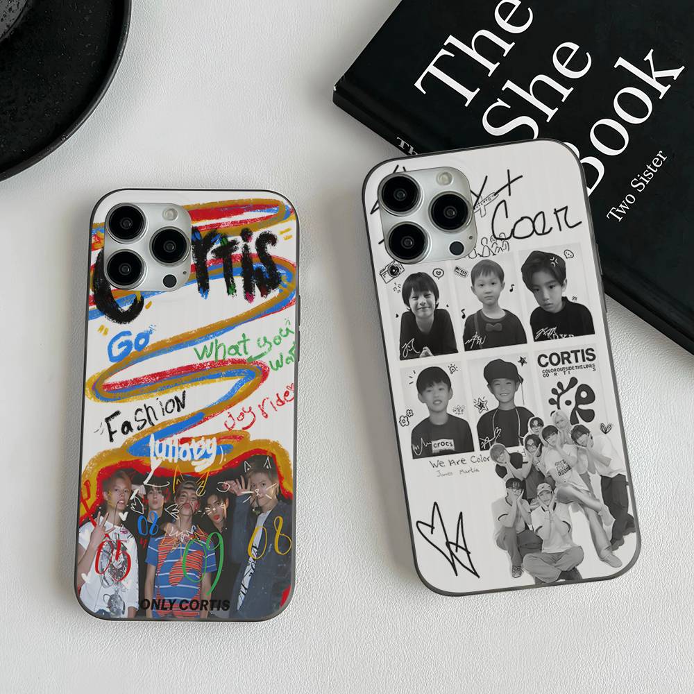 Музыкальный чехол для телефона Kpop C-CORTIS для iPhone 17 16 15 14 13 12 11 Гофрированный Матовый Мягкий Чехол Противоскользящий