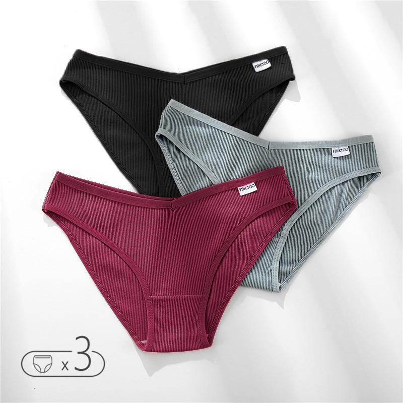 FINETOO M-4XL хлопковые трусики, женское нижнее белье с V-образной талией, трусы больших размеров, женские трусы с низкой посадкой, удобные трусики, нижнее белье