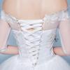 2M Length Wedding Dress Back Strap Ultra-Thin Lace-Up Ribbon Tie  For Bridal Evening Party