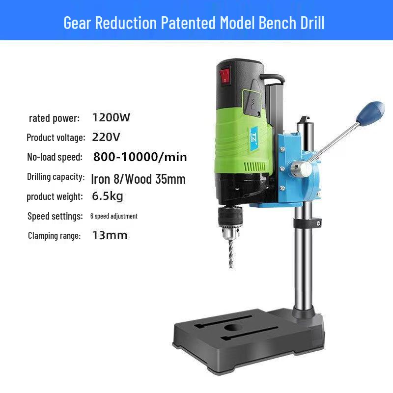 Precision Industrial Bench Drill: Compact Tabletop Electric Automatic Drilling Machine