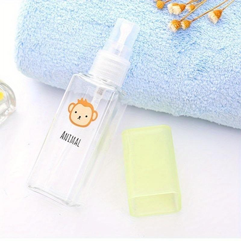 1 шт. 50 мл Дорожный прозрачный мультяшный пластиковый спрей Многоразовая бутылка Маленькая мини пустая Многоразовая Ск ЛС