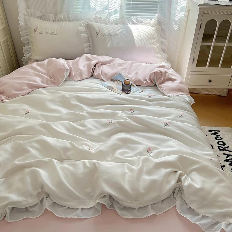 Летнее одеяло 1 шт. Прохладное одеяло Новое жаккардовое кружево Корейская версия Летнее одеяло для кондиционирования воздуха Машинная стирка Бытовое Подарок для мамы